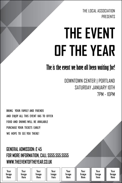 All Purpose  Corners Black and White Image Poster Product Front