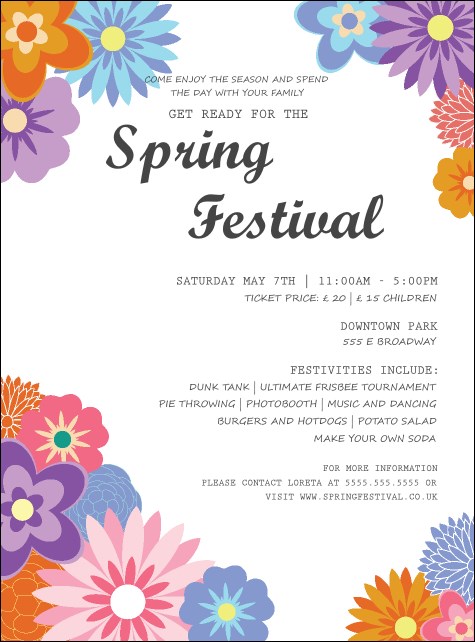 Spring Festival 3 Flyer Product Front