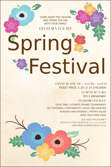 Spring Festival Poster Product Front