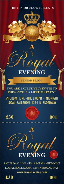 Royal Event Ticket Product Front