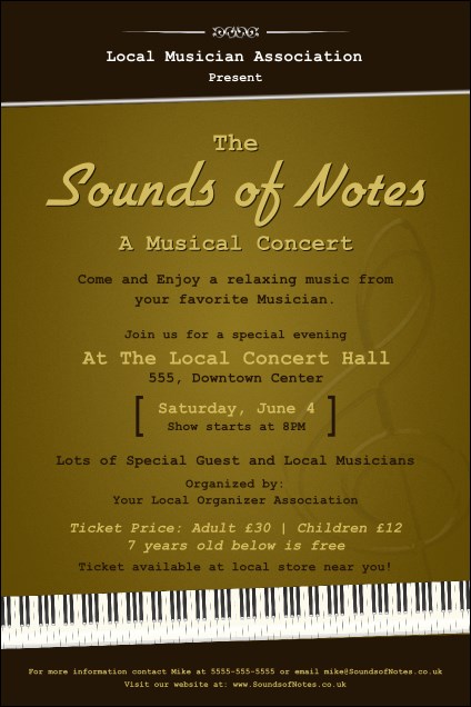 Sounds of Notes Poster Product Front