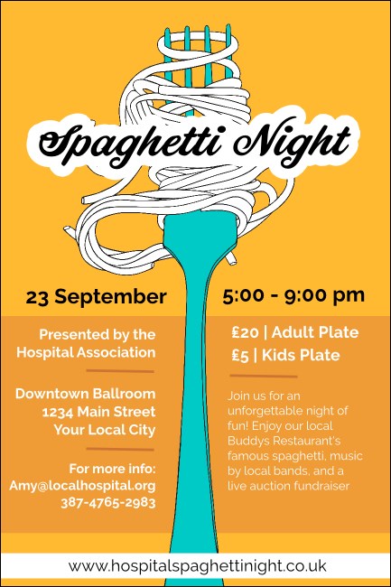 Retro Spaghetti Poster Product Front