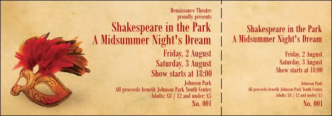 Mask Event Ticket 0007 Product Front