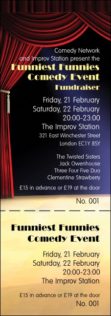 Performing Arts Event Ticket 0007 Product Front