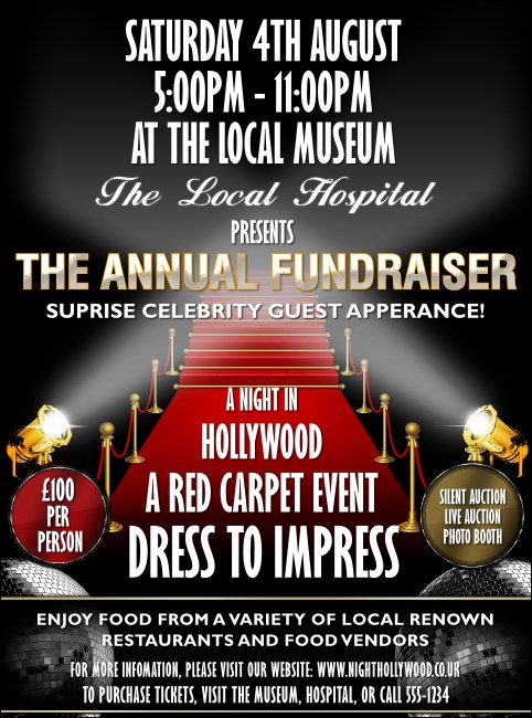 Hollywood Lights Flyer Product Front