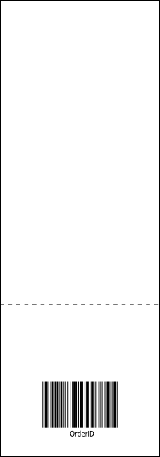 Swimming Event Ticket Product Back