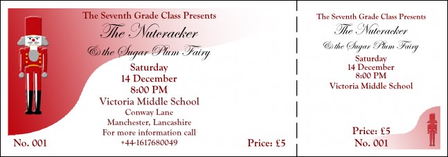 Nutcracker General Admission Ticket 001 Product Front