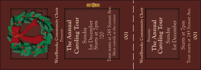Christmas General Admission Ticket 001 Product Front