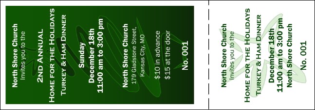 Christmas Tree General Admission Ticket 001 Product Front