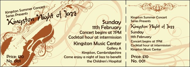 Concert Series Ticket 001 Product Front