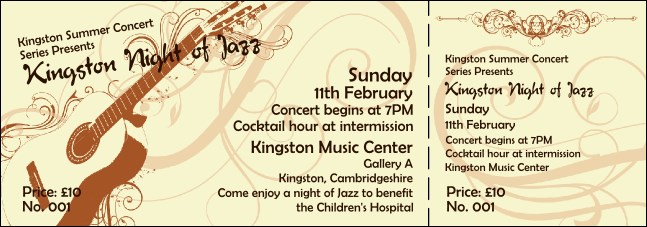 Concert Series Ticket 005 Product Front
