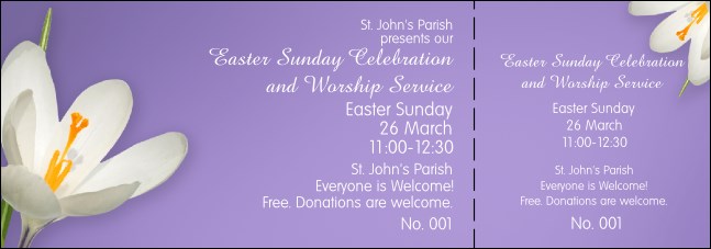 Easter Lily General Admission Ticket Product Front