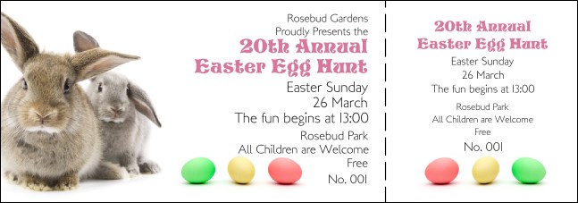 Easter Bunny General Admission Ticket Product Front