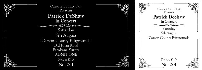 General Concert Ticket 002 Product Front