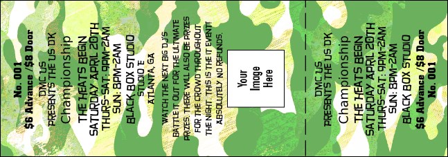 Camouflage Ticket Product Front
