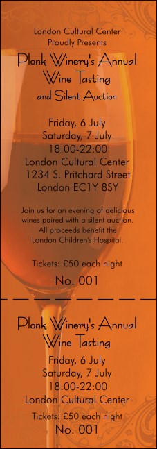 Wine Ticket 002 Product Front