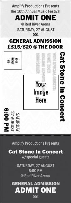 All Purpose (Black & White) Big Logo Event Ticket Product Front
