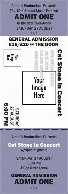 All Purpose Purple Big Logo Event Ticket Product Front