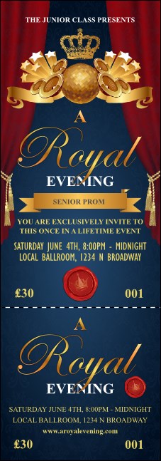 Royal Event Ticket Product Front