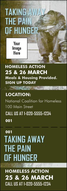 Homeless & Hungry Event Ticket Product Front